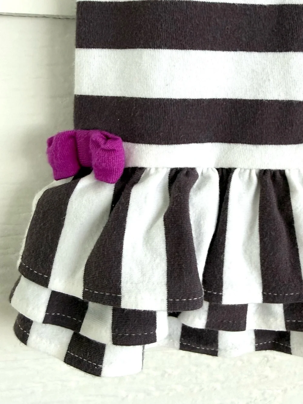 Rare, Too! 3T Girls Striped Floral Tunic & Legging Set - Gray, White, Plum, Lime